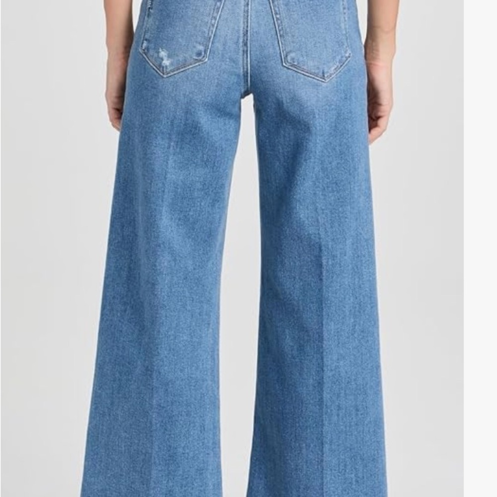 PAIGE Anessa High-Rise jeans with cropped wide leg and Raw Hem - size 26 - NWT - Picture 14 of 14
